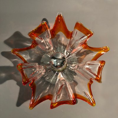 Italian Handcrafted Murano Glass Wall Light or Flush Mount from Effetre Murano, 1960s-HWV-742166