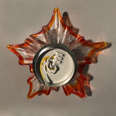 Italian Handcrafted Murano Glass Wall Light or Flush Mount from Effetre Murano, 1960s-HWV-742166