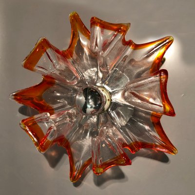 Italian Handcrafted Murano Glass Wall Light or Flush Mount from Effetre Murano, 1960s-HWV-742166