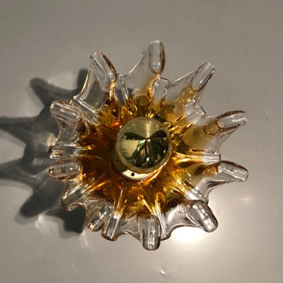 Italian Handcrafted Murano Glass Wall Light or Flush Mount from Effetre Murano, 1960s-HWV-742179