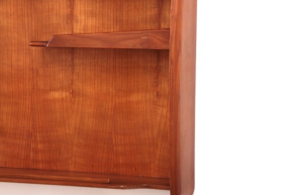 Italian Handmade Walnut Wall Cabinet, 1960s-EZZ-1716357