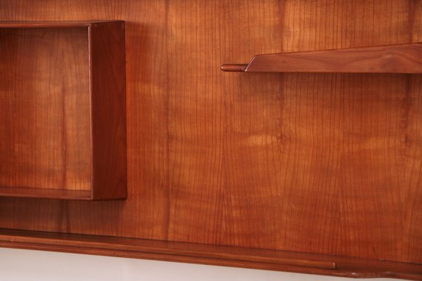 Italian Handmade Walnut Wall Cabinet, 1960s-EZZ-1716357