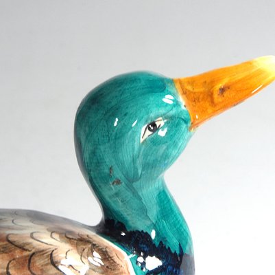 Italian Handpainted Duck Figurine, 1970s-GIW-1701975