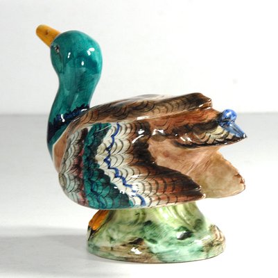 Italian Handpainted Duck Figurine, 1970s-GIW-1701975