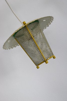 Italian Hanging Lamp with Two Lanterns, 1950s-AA-1703282