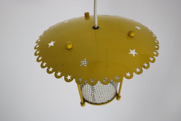 Italian Hanging Lamp with Two Lanterns, 1950s-AA-1703282