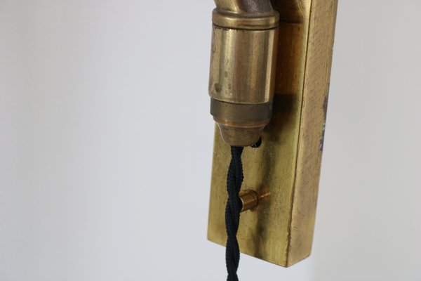 Italian Height-Adjustable Swivel Telescope Wall Lamp, 1950s-AA-1775306