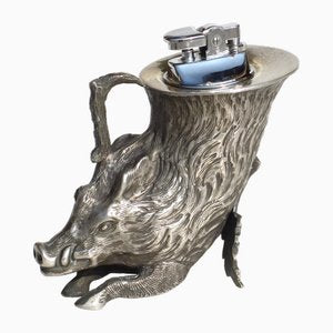 Italian Hollywood Regency Boar Lighter by Gabriella Crespi, 1970s-KGD-1785611