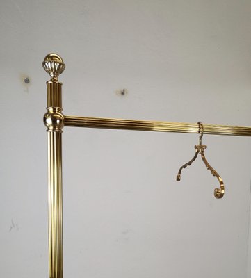 Italian Hollywood Regency Solid Brass Coat Hangers, 1980s, Set of 4-EUP-781832