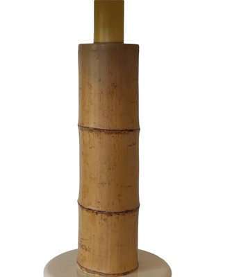 Italian Hollywood Regency Table Lamp in Bamboo for RCM, 1970s-TXN-1354505