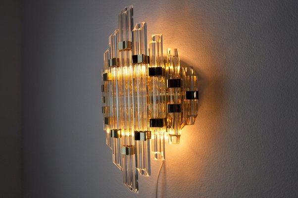 Italian Hollywood Regency Wall Light from Venini, 1970-EJE-960094