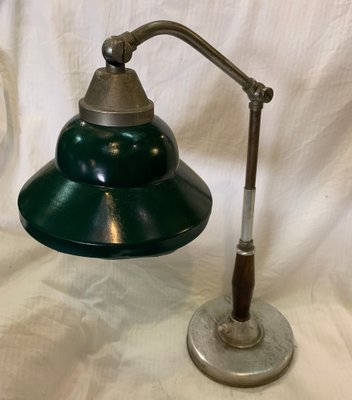 Italian Industrial Aluminum and Bakelite Table Lamp from Lariolux, 1930s-NUO-1802040