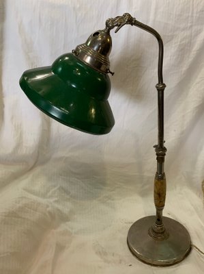 Italian Industrial Bakelite and Brass Table Lamp, 1930s-NUO-1784115