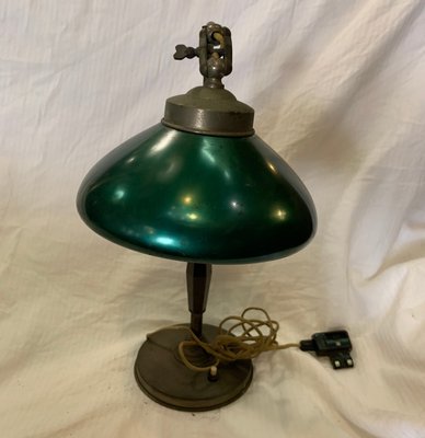 Italian Industrial Bakelite and Brass Table Lamp, 1930s-NUO-1784124