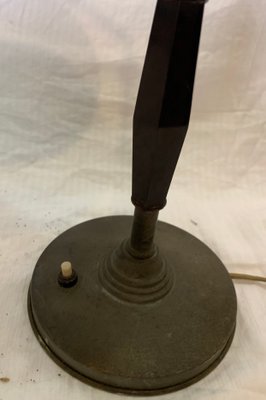 Italian Industrial Bakelite and Brass Table Lamp, 1930s-NUO-1784124