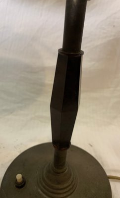 Italian Industrial Bakelite and Brass Table Lamp, 1930s-NUO-1784124