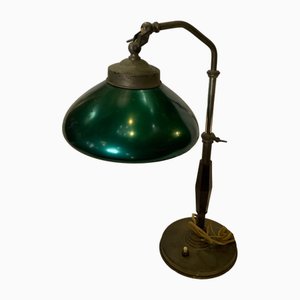 Italian Industrial Bakelite and Brass Table Lamp, 1930s-NUO-1784124