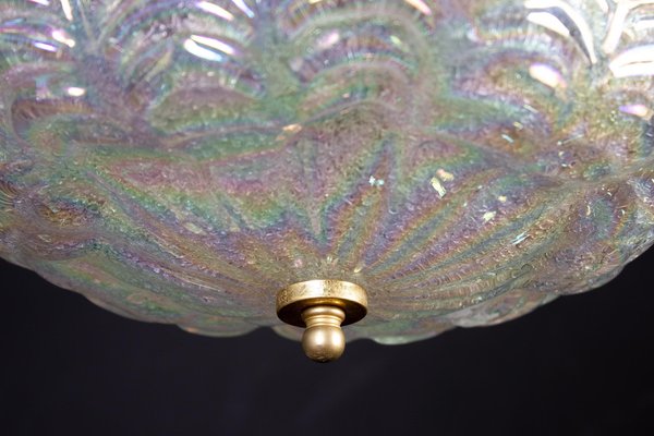 Italian Iridescent Murano Glass Ceiling Light, 1960-MBH-1031795