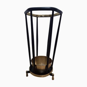 Italian Iron and Brass Umbrella Stand, 1960s-HQI-1125372