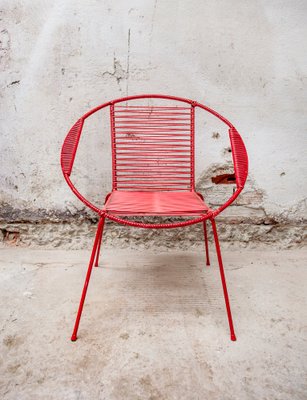 Italian Iron and Plastic Childrens Chairs, 1950s, Set of 2-VCV-664069