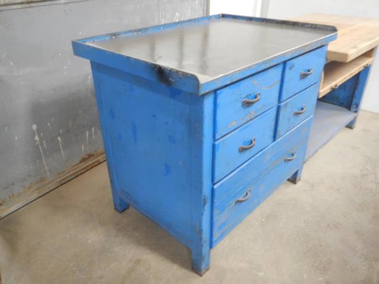 Italian Iron and Wood Worktable, 1970s-WWQ-847813