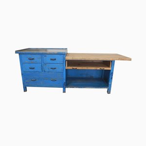 Italian Iron and Wood Worktable, 1970s-WWQ-847813