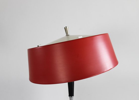 Italian Lacquered Chromed Metal Table Lamp attributed to Oscar Torlasco, 1950s-IVC-1452367