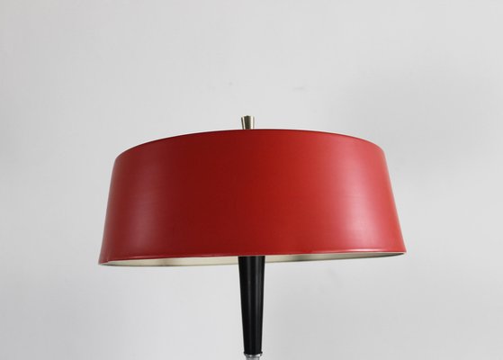 Italian Lacquered Chromed Metal Table Lamp attributed to Oscar Torlasco, 1950s-IVC-1452367