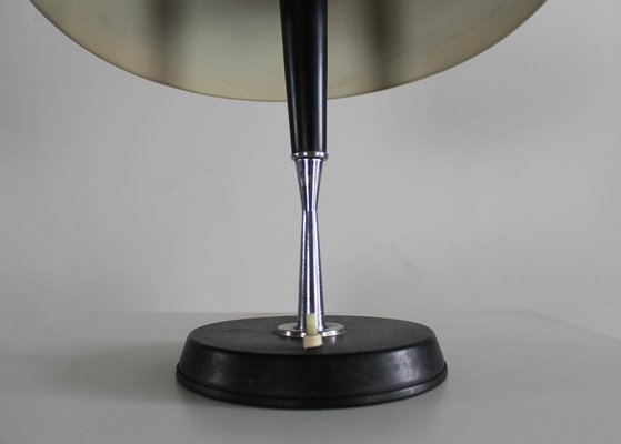 Italian Lacquered Chromed Metal Table Lamp attributed to Oscar Torlasco, 1950s-IVC-1452367