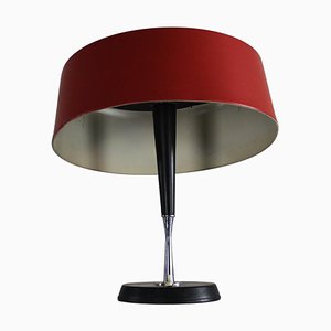 Italian Lacquered Chromed Metal Table Lamp attributed to Oscar Torlasco, 1950s-IVC-1452367