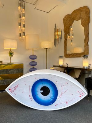 Italian Le Temoin Eye Sculpture Bench by Man Ray for Studio Simon, 1971-FUE-1001789