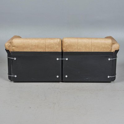 Italian Leather Sofa by Vittorio Introini for Saporiti, 1970s-ABO-1752122