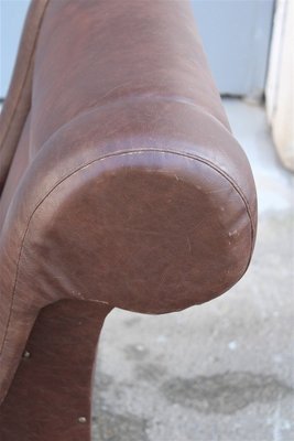 Italian Leatherette Armchair with Metal Feet, 1960s-EH-853016