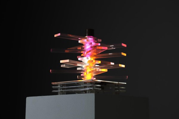 Italian Light Object in Acrylic Glass and Copper, 1960s-DXL-1752078