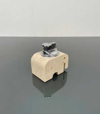 Italian Lighter Elephant in Travertine by Fratelli Mannelli, 1970s-LYQ-1325551