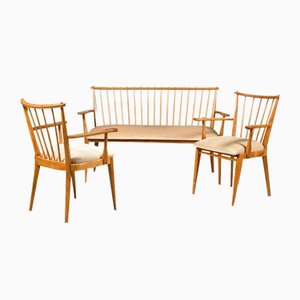 Italian Living Room Set, 1950s, Set of 3-TEB-1805086