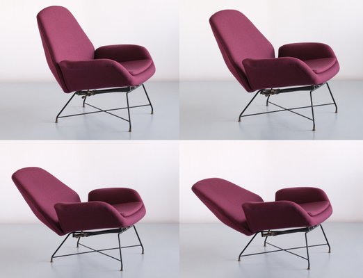 Italian Lotus Adjustable Lounge Chair by Augusto Bozzi for Saporiti Italia, 1960s-FMT-1140832