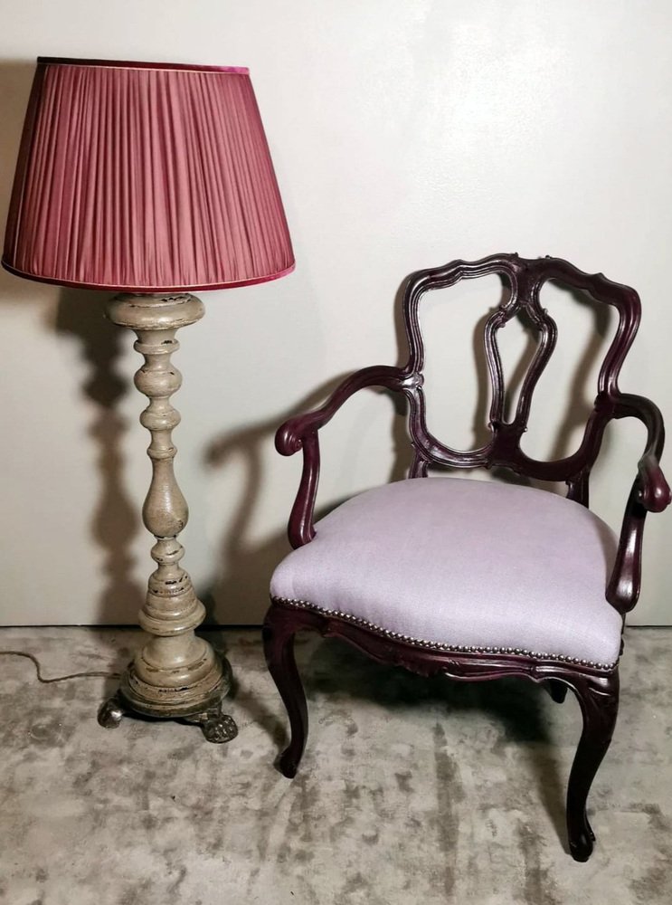 Italian Louis Philippe King Armchairs, 1870s, Set of 2