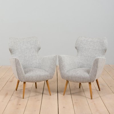 Italian Lounge Armchairs in the style of Gio Ponti, 1950s, Set of 2-UE-1752357