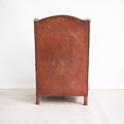 Italian Lounge Chair in Leather-NZV-1228791