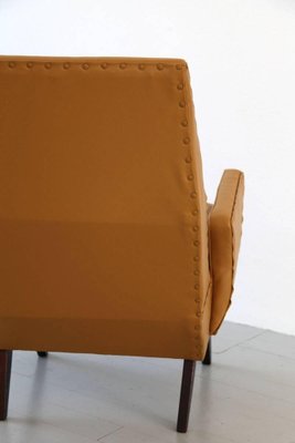 Italian Lounge Chair in Vinyl Leather by Nino Zoncada, 1950s-AA-1231923