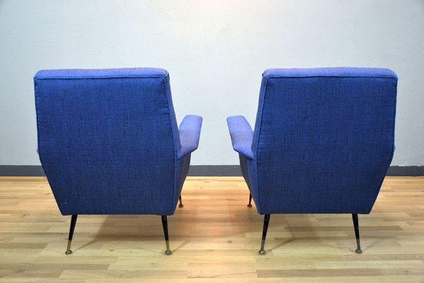 Italian Lounge Chairs, 1960s, Set of 2-QZZ-745504