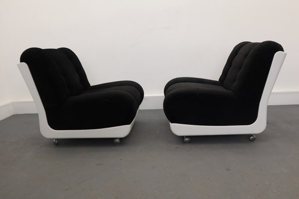 Italian Lounge Chairs, 1970s, Set of 2-JWH-877522