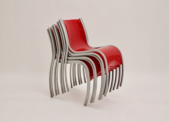 Italian Lounge Chairs by Ron Arad for Kartell, 1990s, Set of 7-NB-842394