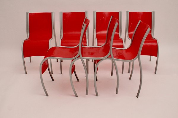 Italian Lounge Chairs by Ron Arad for Kartell, 1990s, Set of 7-NB-842394