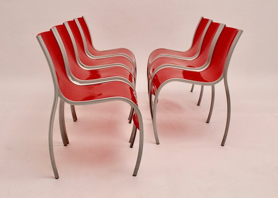 Italian Lounge Chairs by Ron Arad for Kartell, 1990s, Set of 7-NB-842394