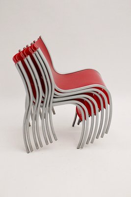 Italian Lounge Chairs by Ron Arad for Kartell, 1990s, Set of 7-NB-842394