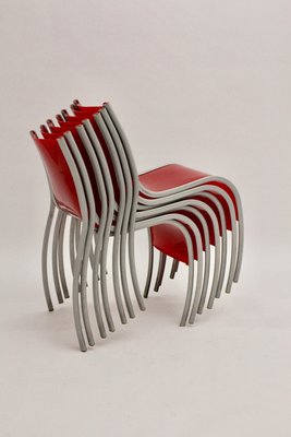 Italian Lounge Chairs by Ron Arad for Kartell, 1990s, Set of 7-NB-842394