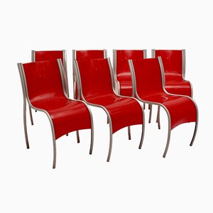 Italian Lounge Chairs by Ron Arad for Kartell, 1990s, Set of 7-NB-842394