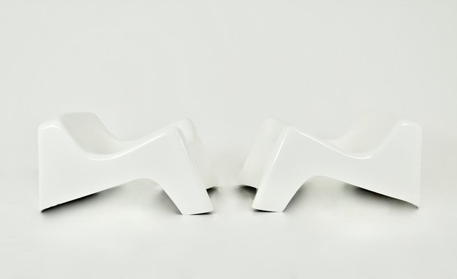 Italian Lounge Chairs in the style of Alberto Rossellini, 1960s, Set of 2-HFM-1705028